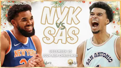 12.26  NYK 117 - 114 SAS