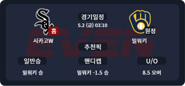 시카고W vs 밀워키 경기 분석 및 추천픽